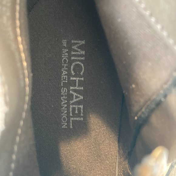 NEW Michael Shannon Tan Suede Side Zip Braided Fringe Mallory Booties SZ 10 - Picture 5 of 6